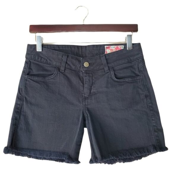 Siwy Custom Cutoff Bermuda Black Denim Shorts - Picture 1 of 9